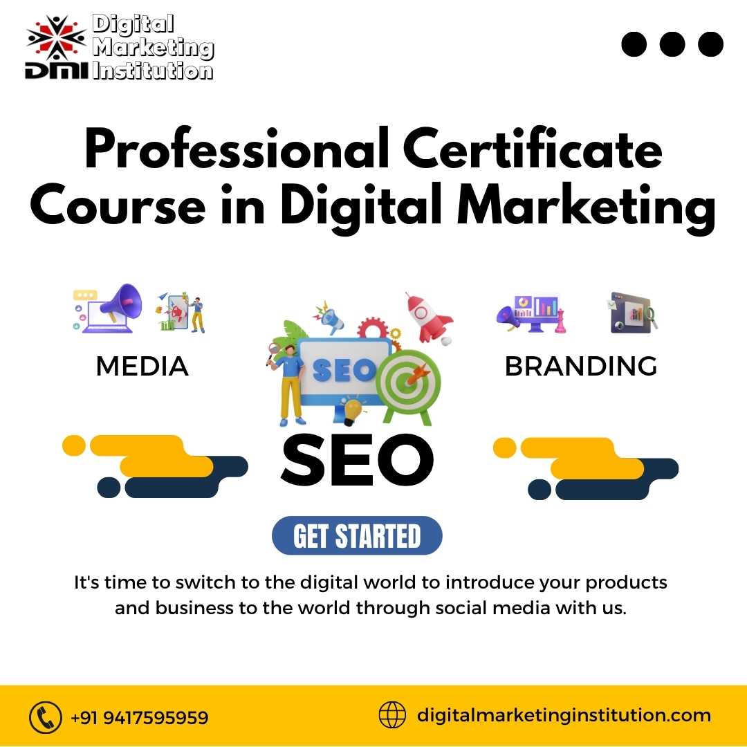 Professional Certificate Course in Digital Marketing